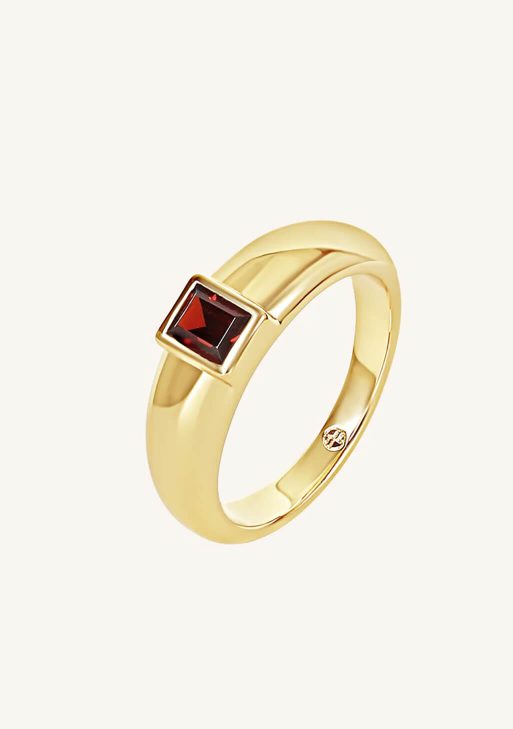 Sparkling Moon & Star Stud Ring