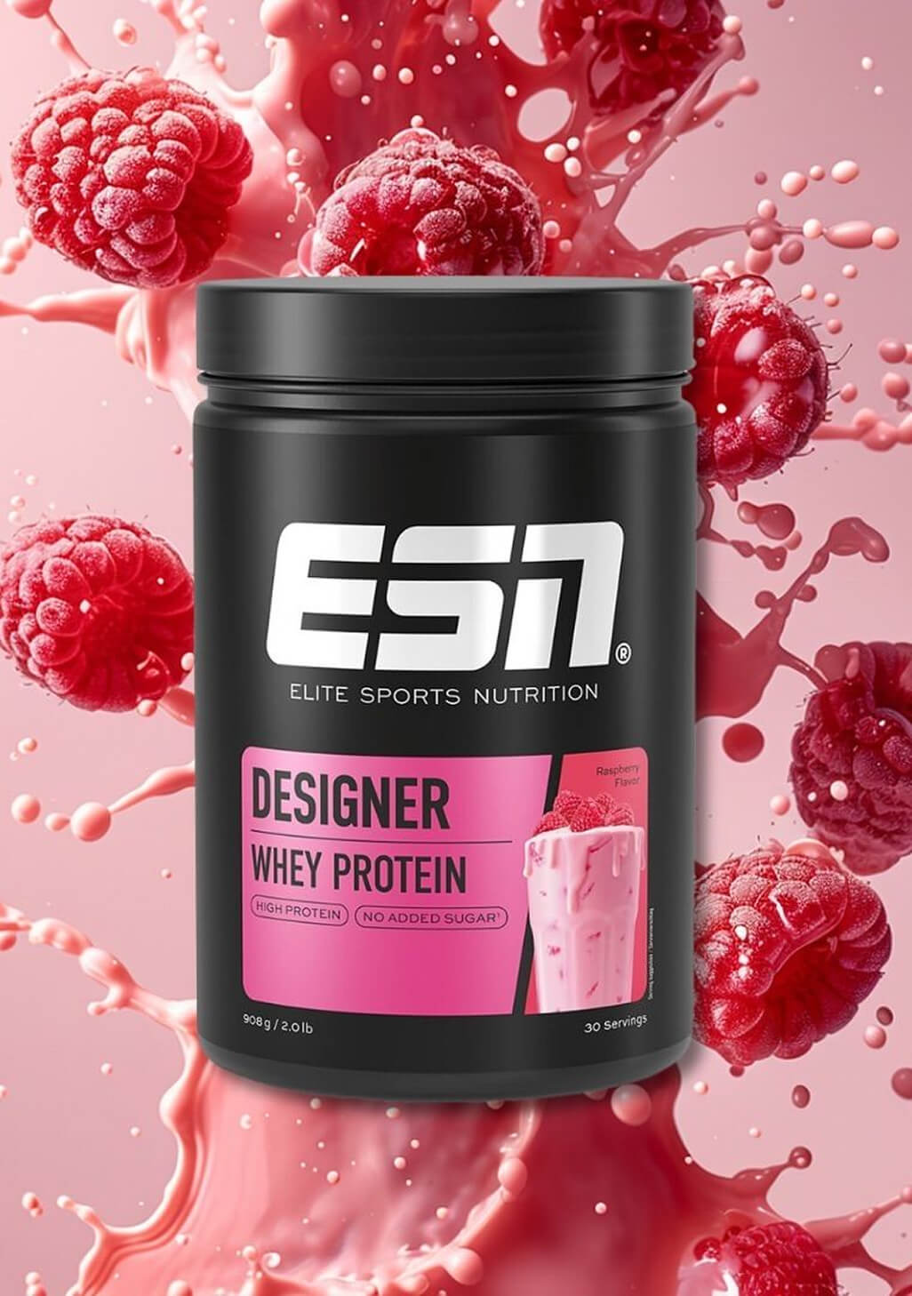 ESN ELITE SPORTS NUTRITION WHEY PROTEIN STRAWBERRY